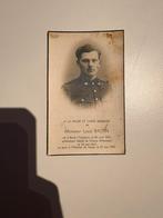 Overlijdensbericht Belgische WO2 2e Reg Ardennais-strijder, Verzamelen, Ophalen of Verzenden