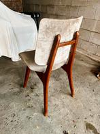 Set 4 vintage eetkamer stoelen, mid century, Huis en Inrichting, Stoelen, Ophalen, Hout, Mid century, Zo goed als nieuw