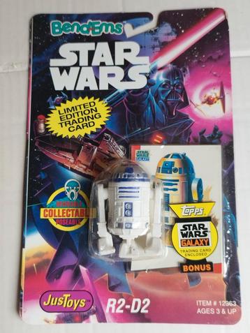 1993 Star Wars bendable figurine sous blister R2 d2..