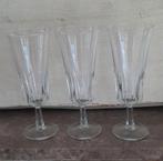3 prachtige kristallen champagne flute.s 15 euro pst., Enlèvement ou Envoi