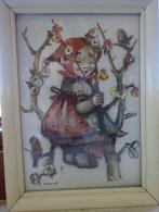 Hummel prenten met Vintage lijstje, Antiek en Kunst, Ophalen of Verzenden