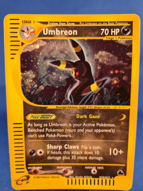 Umbreon H30/144 - Skyridge, Hobby en Vrije tijd, Verzamelkaartspellen | Pokémon, Gebruikt, Verzenden
