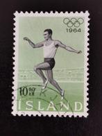 Ijsland 1964 - sport - atletiek - Olympische Spelen Tokyo, Postzegels en Munten, Ophalen of Verzenden, IJsland, Gestempeld