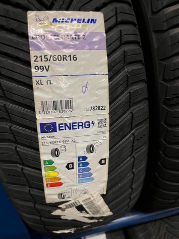 4 x Michelin 215/60-16’ crossclimate + beschikbaar voor biedingen