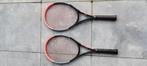 2x tennisracket Wilson Clash 100L (grip1) met nieuwe snaren, Racket, Wilson, L1, Zo goed als nieuw