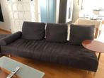 stoffen, lichtbruin salon 3-zit + 2-zit + verbindingshoek, Ophalen, Gebruikt, 75 tot 100 cm, Rechte bank