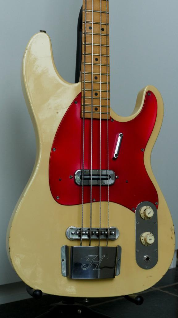 HOYER SHORTSCALE TELE BASS VINTAGE 70's. Zeldzaam en goed!, Muziek en Instrumenten, Snaarinstrumenten | Gitaren | Bas, Gebruikt