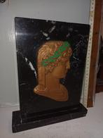oud beeld van marmer en koper, Antiek en Kunst, Ophalen of Verzenden