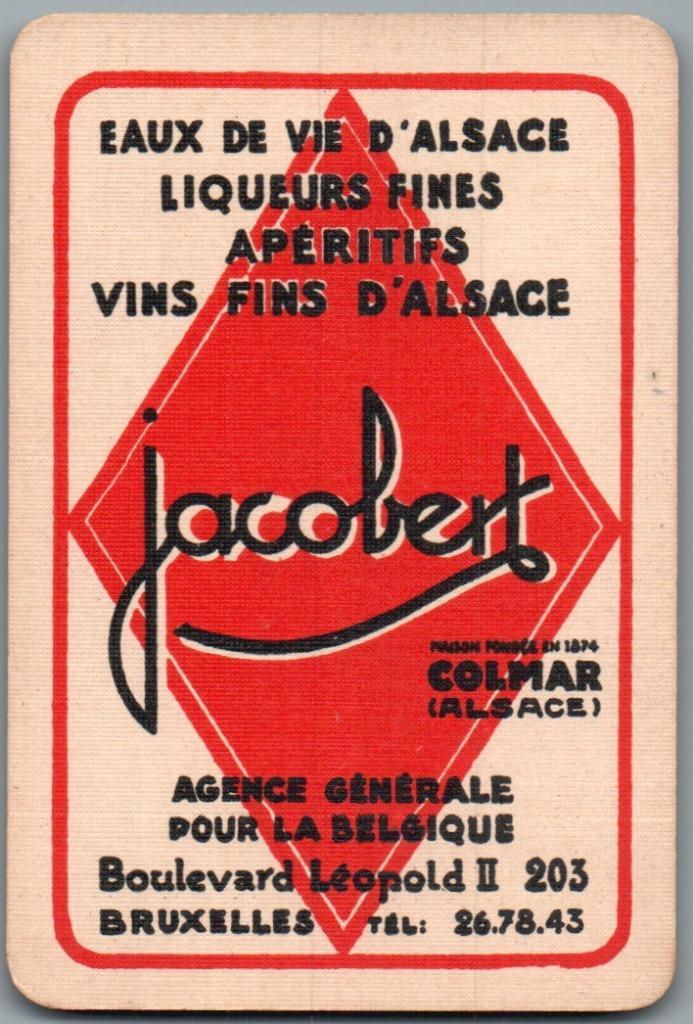 speelkaart - LK13315 - Eaux de vie, Jacobert, Verzamelen, Speelkaarten, Jokers en Kwartetten, Zo goed als nieuw, Speelkaart(en)