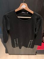 Pull noir manche 3/4 - S, Point virgule, Comme neuf, Taille 36 (S), Noir