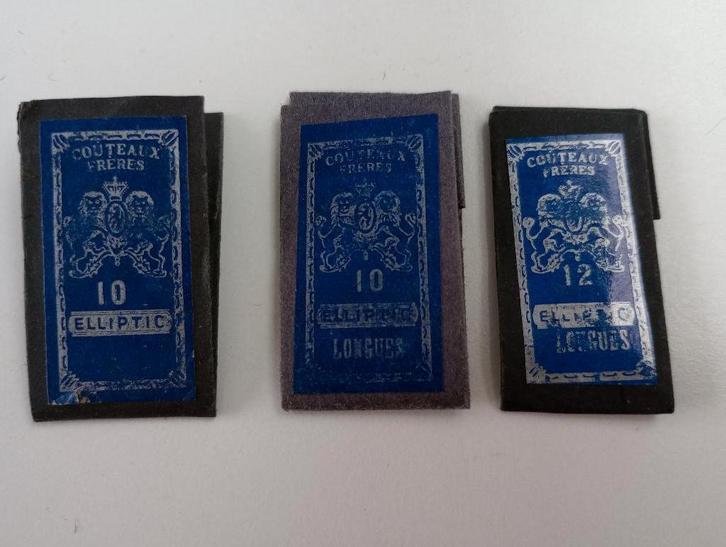 Couteaux frères: elliptic 10 + longues n 10 + 12, Antiek en Kunst, Antiek | Kleding en Textiel, Ophalen of Verzenden