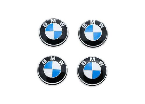 BMW LOGO NAAFDOP (SET) VASTSTAAND Ø 65 MM, Auto-onderdelen, Overige Auto-onderdelen, Nieuw, Ophalen of Verzenden