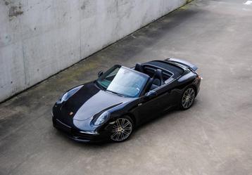 prachtige Porsche 911 cabrio 991.1 (atmo!), Auto's, Automaat, 4 zetels, Cabriolet, Zwart
