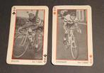 2 Wielrenners Speelkaarten 1960, Verzamelen, Foto's en Prenten, 1960 tot 1980, Gebruikt, Prent, Verzenden