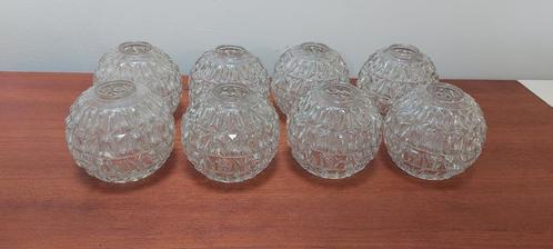 8 boules en verre vintage pour lampe suspendue, Antiquités & Art, Antiquités | Verre & Cristal, Enlèvement ou Envoi