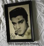 Miroir rétro Elvis presley, Collections, Comme neuf, Affiche, Œuvre d'art ou Peinture, Enlèvement ou Envoi