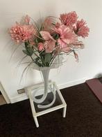 Vaas, Ophalen, 50 tot 75 cm, Wit, Glas