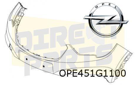 Opel Crossland X (6/17-1/21) voorbumper bovendeel (te spuite, Auto-onderdelen, Carrosserie, Bumper, Opel, Voor, Nieuw, Verzenden