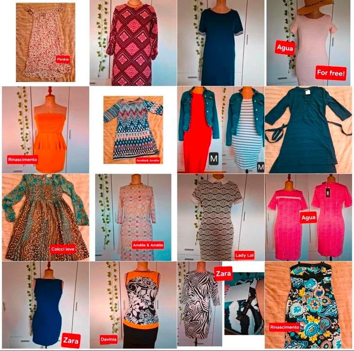 17 mooie jurken maat M, Kleding | Dames, Jurken, Nieuw, Maat 38/40 (M), Zwart, Onder de knie, Ophalen of Verzenden