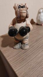 Decoratief figuurtje / Hond met bokshandschoenen, Verzamelen, Verzenden, Zo goed als nieuw, Dier