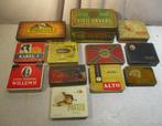Magnifique lot de boîtes à cigares anciennes en étain, Autres types, Utilisé, Enlèvement ou Envoi