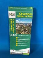 Carte IGN - Cévennes & Gorges du Tarn - 1:75000, Gelezen, Ophalen of Verzenden, Landkaart, IGN