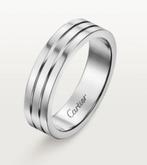 Bague Vendôme Cartier en or gris 750 / 18 carats Taille 58, Ophalen, 20 of groter, Zo goed als nieuw, Dame of Heer