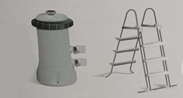 Nieuwe intex pomp+ladder voor zwembaden tot 12.000 liter, Ophalen, Nieuw, Zwembadpomp