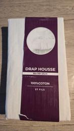 Hoeslaken, Huis en Inrichting, Eenpersoons, Nieuw, Ophalen of Verzenden, Wit