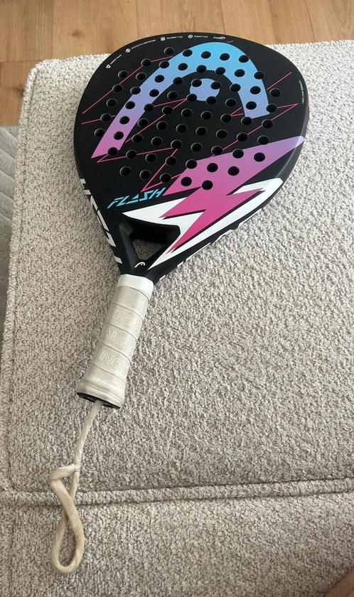 HEAD Flash Padelracket – Zwart/Paars/Blauw, Sport en Fitness, Padel, Gebruikt, Padelracket, Ophalen