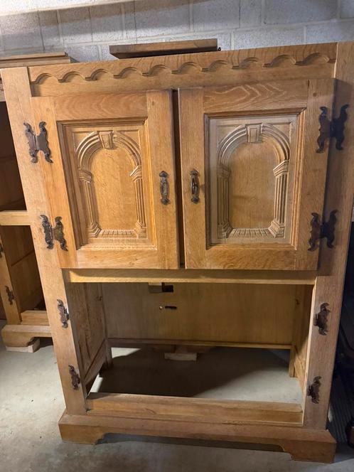 Massive houten kast (volledig!), Antiek en Kunst, Antiek | Meubels | Kasten, Ophalen