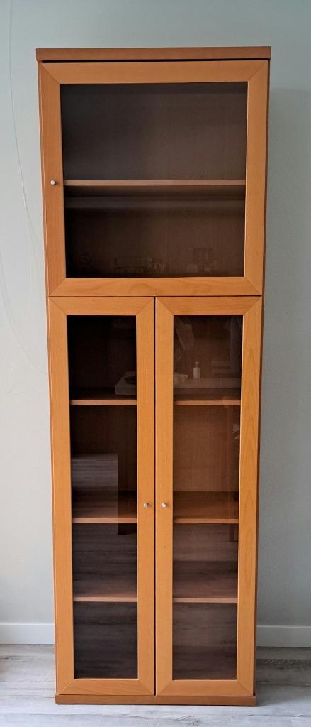 MOET NU WEG!! Vitrinekast, Huis en Inrichting, Kasten | Vitrinekasten, Gebruikt, 200 cm of meer, 50 tot 100 cm, 25 tot 50 cm, Met deur(en)
