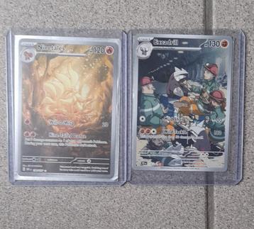 Ninetales Holo  + Excadrill Holo – verzamelduo beschikbaar voor biedingen