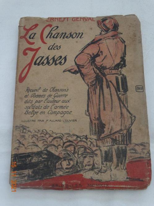 La Chanson des Jasses.- Chansons et Poemes de Guerre - 1919, Antiek en Kunst, Antiek | Boeken en Manuscripten, Ophalen of Verzenden