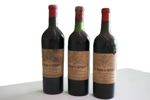 1961 Magnan-La-Gaffeliere (3 flessen), Verzamelen, Wijnen, Zo goed als nieuw, Rode wijn, Frankrijk, Vol, Verzenden