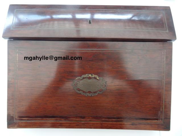 houten schrijfmap voor op reis, Huis en Inrichting, Woonaccessoires | Kisten, Gebruikt, Minder dan 50 cm, Minder dan 50 cm, Minder dan 50 cm