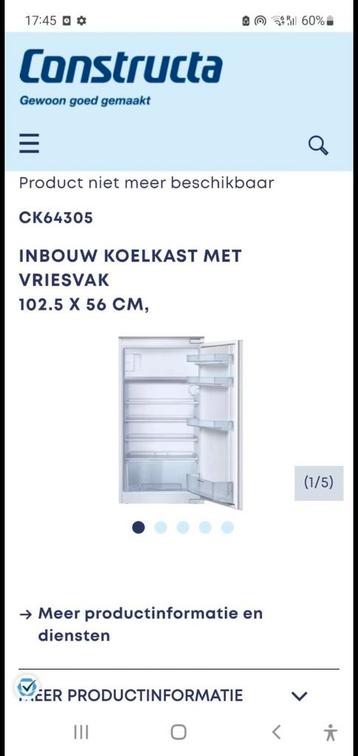 frigo combiné constructa, Electroménager, Réfrigérateurs & Frigos, Enlèvement, Neuf