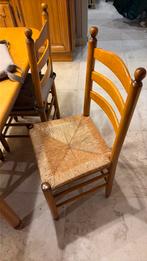 Massief eiken tafel met 4 stoelen, Ophalen, Zo goed als nieuw