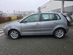 Volkswagen Polo 1.2i 2009 Airco + Garantie, Zwart, Lederen bekleding, 1198 cc, Leder