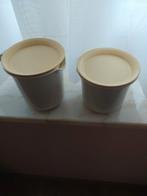 Melk en suikerpotje van tupperware, Ophalen