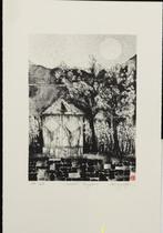 Lot van 5 etsen / gravures van Vaes, Segers, Ausloos, e.a., Ophalen of Verzenden