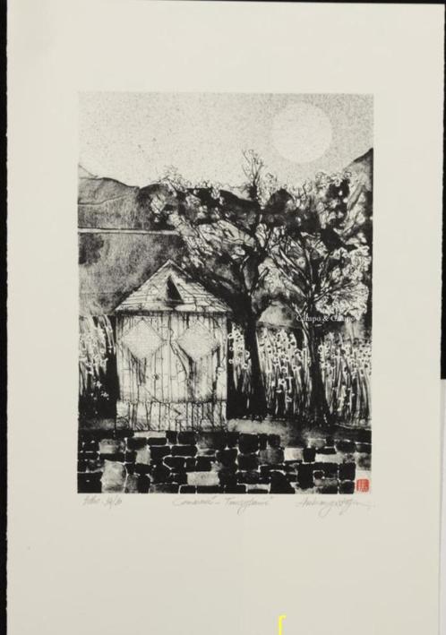 Lot van 5 etsen / gravures van Vaes, Segers, Ausloos, e.a., Antiek en Kunst, Kunst | Etsen en Gravures, Ophalen of Verzenden
