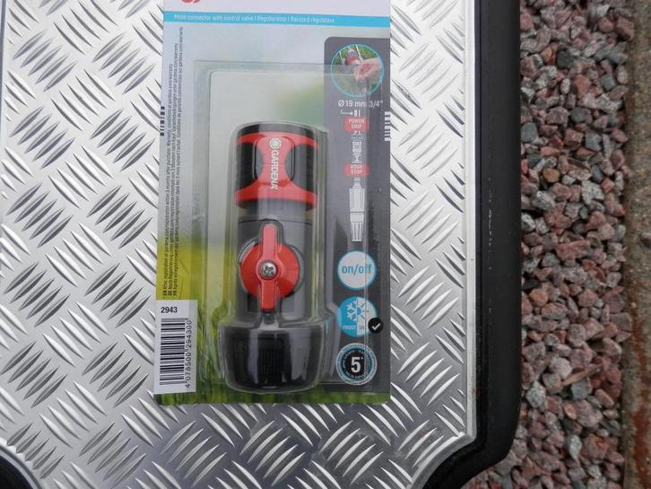 Verbindingsstuk met kraan Gardena, Jardin & Terrasse, Tuyaux d'arrosage, Neuf, Raccords tuyau d'arrosage, Enlèvement ou Envoi