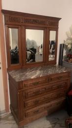 Table de maquillage ancienne, Antiek, Comme neuf, 100 à 150 cm, Bois