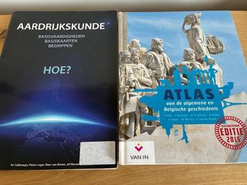 Atlas v/d Belgische geschiedenis 2014 + Aardrijkskunde HOE?, Enlèvement ou Envoi, Autres niveaux, Comme neuf, Van In