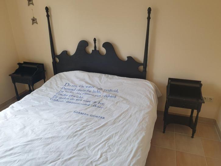 Spaanse massieven eiken slaapkamer, Huis en Inrichting, Slaapkamer | Complete slaapkamers, Gebruikt, Tweepersoons, Ophalen