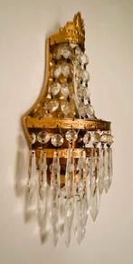 2 wandlampen kristal, Huis en Inrichting, Lampen | Kroonluchters, Ophalen of Verzenden, Zo goed als nieuw