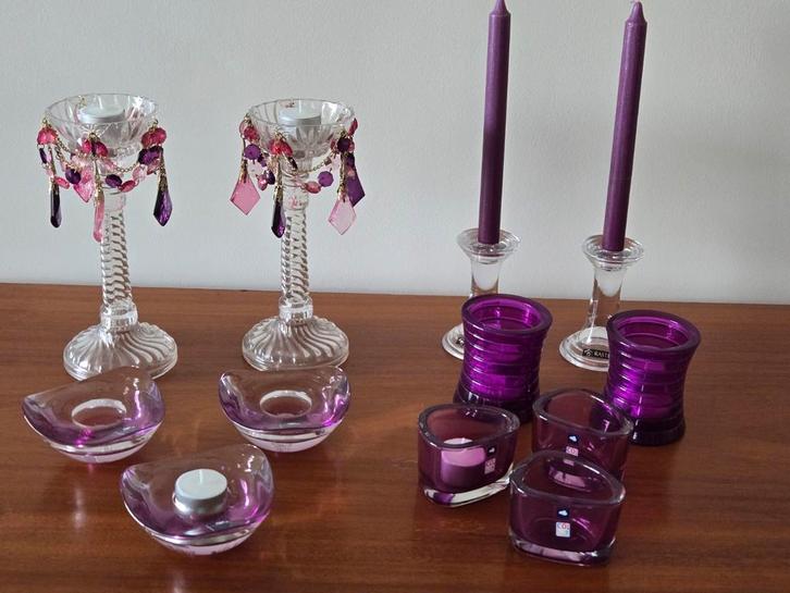 Verschillende nieuwe merk kandelaars nooit in gebruik, Huis en Inrichting, Woonaccessoires | Kandelaars en Kaarsen, Nieuw, Overige materialen