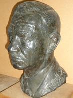 '38 DOLF LEDEL bronzen kop buste hoofd brons, cachet fondeur, Ophalen