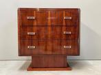 Art Deco commode in palissander, Huis en Inrichting, Ophalen, 50 tot 100 cm, Zo goed als nieuw, 3 of 4 laden